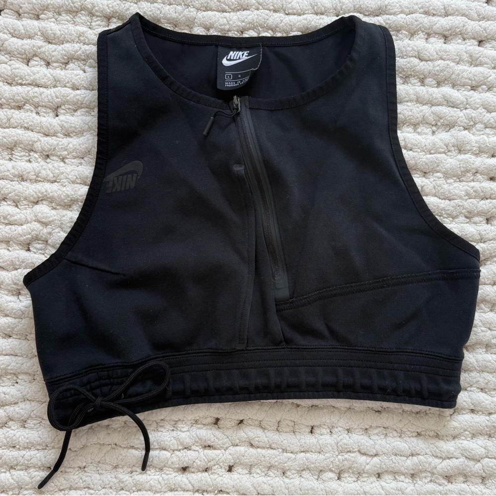 Nike Black Zip-Front Sports Top